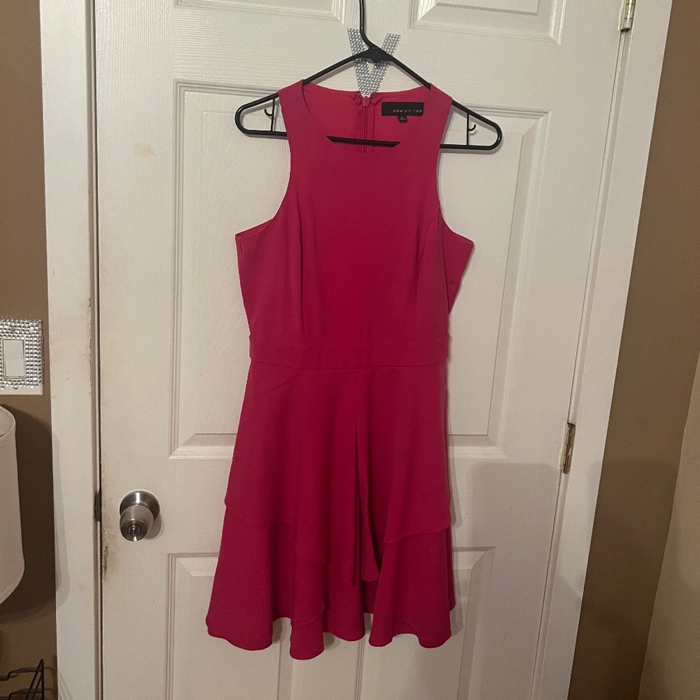 Hot pink dress